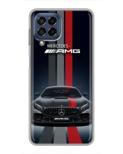 Чехол для Samsung Galaxy M53 (5G) (M536B) с картинкой «Mercedes — белый карбон»