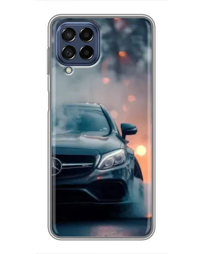 Чехол для Samsung Galaxy M53 (5G) (M536B) с картинкой «Mercedes — ночной город»