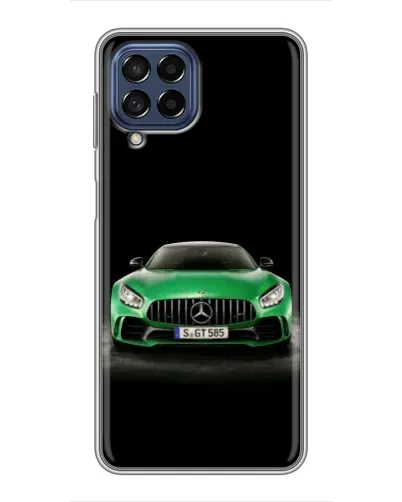 Чехол для Samsung Galaxy M53 (5G) (M536B) с картинкой «Mercedes — неоновый лого»