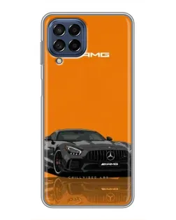 Чехол для Samsung Galaxy M53 (5G) (M536B) с картинкой «Оранжевый Mercedes AMG»