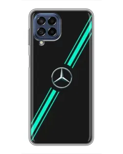 Чехол для Samsung Galaxy M53 (5G) (M536B) с картинкой «Спортивные линии Mercedes» Чехол для Samsung Galaxy M53 (5G) (M536B) с картинкой «Спортивные линии Mercedes»