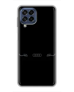 Чехол для Samsung Galaxy M53 (5G) (M536B) с картинкой «Audi — световой подпись»