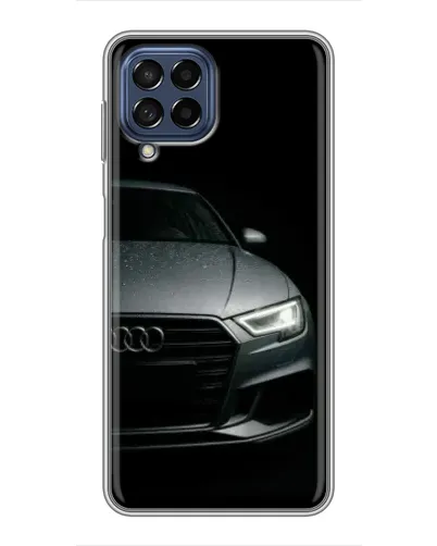 Чехол для Samsung Galaxy M53 (5G) (M536B) с картинкой «Audi — детализация кузова» Чехол для Samsung Galaxy M53 (5G) (M536B) с картинкой «Audi — детализация кузова»