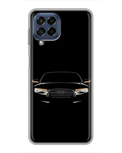Чехол для Samsung Galaxy M53 (5G) (M536B) с картинкой «Audi — ночной контур»