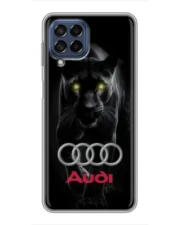 Чехол для Samsung Galaxy M53 (5G) (M536B) с картинкой «Пантера и Audi»