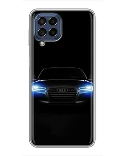 Чехол для Samsung Galaxy M53 (5G) (M536B) с картинкой «Audi в неоне»