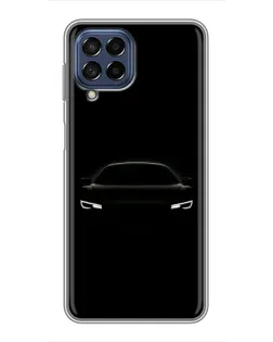 Чехол для Samsung Galaxy M53 (5G) (M536B) с картинкой «Взгляд Audi в темноте»