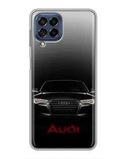 Чехол для Samsung Galaxy M53 (5G) (M536B) с картинкой «Audi — градиентный контур»