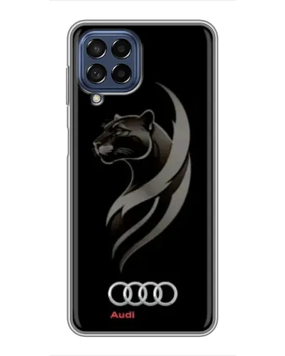Чехол для Samsung Galaxy M53 (5G) (M536B) с картинкой «Графика — пантера и Audi» Чехол для Samsung Galaxy M53 (5G) (M536B) с картинкой «Графика — пантера и Audi»