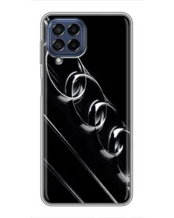 Чехол для Samsung Galaxy M53 (5G) (M536B) с картинкой «Audi — абстрактные кольца»