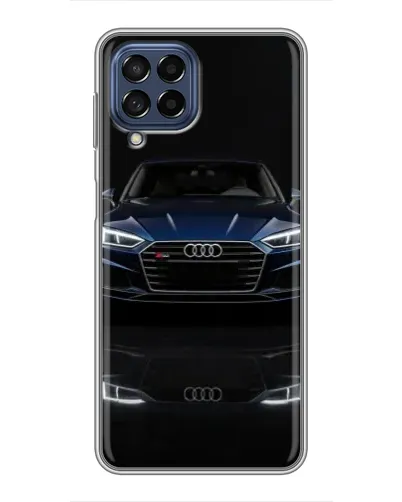 Чехол для Samsung Galaxy M53 (5G) (M536B) с картинкой «Audi — ночное отражение» Чехол для Samsung Galaxy M53 (5G) (M536B) с картинкой «Audi — ночное отражение»