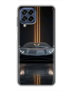 Чехол для Samsung Galaxy M53 (5G) (M536B) с картинкой «Lamborghini золотые линии» Чехол для Samsung Galaxy M53 (5G) (M536B) с картинкой «Lamborghini золотые линии»