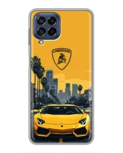 Чехол для Samsung Galaxy M53 (5G) (M536B) с картинкой «Желтый Lamborghini город» Чехол для Samsung Galaxy M53 (5G) (M536B) с картинкой «Желтый Lamborghini город»