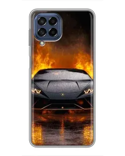 Чехол для Samsung Galaxy M53 (5G) (M536B) с картинкой «Lamborghini в огне» Чехол для Samsung Galaxy M53 (5G) (M536B) с картинкой «Lamborghini в огне»