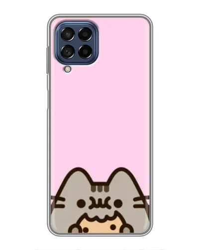 Чехол для Samsung Galaxy M53 (5G) (M536B) с картинкой «Pusheen и печенье» Чехол для Samsung Galaxy M53 (5G) (M536B) с картинкой «Pusheen и печенье»