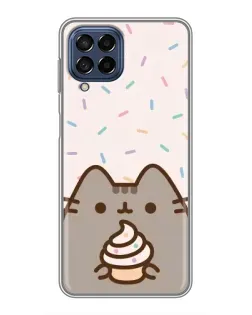 Чехол для Samsung Galaxy M53 (5G) (M536B) с картинкой «Пушин с кексом» Чехол для Samsung Galaxy M53 (5G) (M536B) с картинкой «Пушин с кексом»