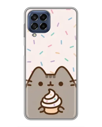 Чехол для Samsung Galaxy M53 (5G) (M536B) с картинкой «Пушин с кексом» Чехол для Samsung Galaxy M53 (5G) (M536B) с картинкой «Пушин с кексом»