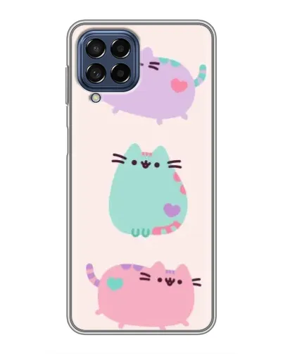 Чехол для Samsung Galaxy M53 (5G) (M536B) с картинкой «Pusheen трио» Чехол для Samsung Galaxy M53 (5G) (M536B) с картинкой «Pusheen трио»