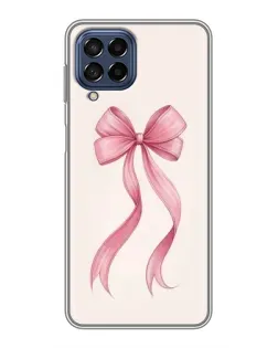 Чехол для Samsung Galaxy M53 (5G) (M536B) с картинкой «Розовый бант»