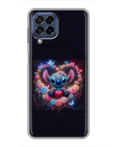 Чехол для Samsung Galaxy M53 (5G) (M536B) с картинкой «Stitch в цветах» Чехол для Samsung Galaxy M53 (5G) (M536B) с картинкой «Stitch в цветах»