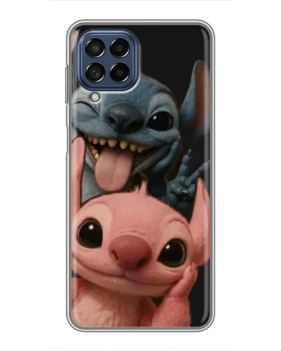 Чехол для Samsung Galaxy M53 (5G) (M536B) с картинкой «Стич и Ангел» Чехол для Samsung Galaxy M53 (5G) (M536B) с картинкой «Стич и Ангел»
