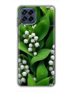 Чехол для Samsung Galaxy M53 (5G) (M536B) с картинкой «Ландыши в зелени»