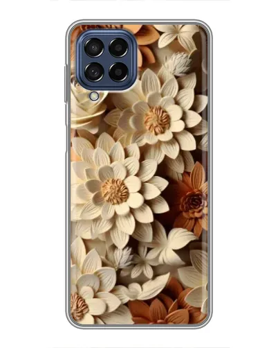 Чехол для Samsung Galaxy M53 (5G) (M536B) с картинкой «Бежевый флористический декор» Чехол для Samsung Galaxy M53 (5G) (M536B) с картинкой «Бежевый флористический декор»