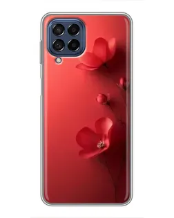 Чехол для Samsung Galaxy M53 (5G) (M536B) с картинкой «Маковые соцветия»