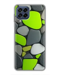 Чехол для Samsung Galaxy M53 (5G) (M536B) с картинкой «Яркая неоновая галька»
