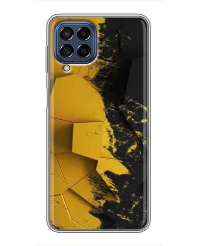 Чехол для Samsung Galaxy M53 (5G) (M536B) с картинкой «Золотые осколки геометрии»