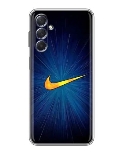 Чехол для Samsung Galaxy M54 (5G) с картинкой «Синий пульс Nike» Чехол для Samsung Galaxy M54 (5G) с картинкой «Синий пульс Nike»