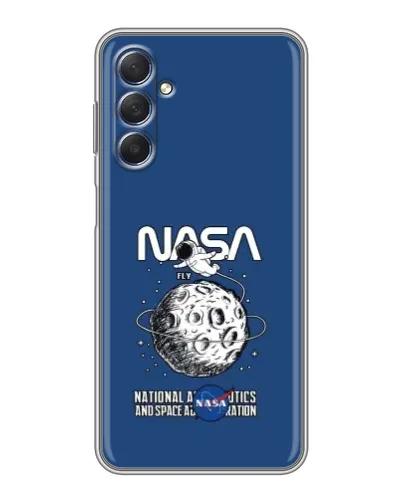 Чехол для Samsung Galaxy M54 (5G) с картинкой «NASA — лунная миссия» Чехол для Samsung Galaxy M54 (5G) с картинкой «NASA — лунная миссия»
