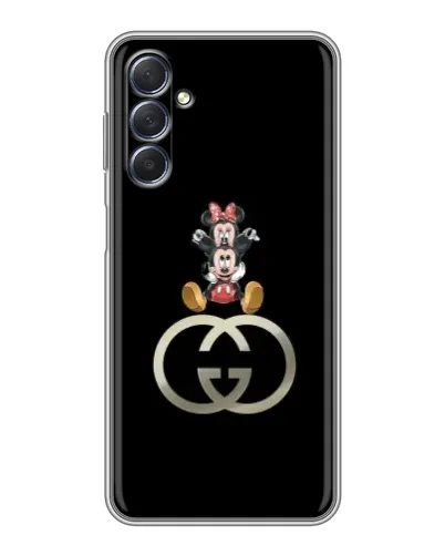 Чехол для Samsung Galaxy M54 (5G) с картинкой «Минни Маус на лого»