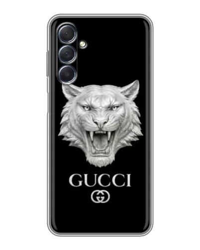 Чехол для Samsung Galaxy M54 (5G) с картинкой «Gucci — серебряный лев» Чехол для Samsung Galaxy M54 (5G) с картинкой «Gucci — серебряный лев»