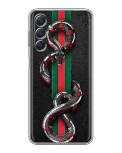 Чехол для Samsung Galaxy M54 (5G) с картинкой «Gucci — змея на полосе»