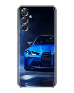 Чехол для Samsung Galaxy M54 (5G) с картинкой «Голубая BMW M4» Чехол для Samsung Galaxy M54 (5G) с картинкой «Голубая BMW M4»