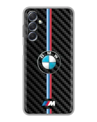 Чехол для Samsung Galaxy M54 (5G) с картинкой «Эмблема BMW и карбон» Чехол для Samsung Galaxy M54 (5G) с картинкой «Эмблема BMW и карбон»