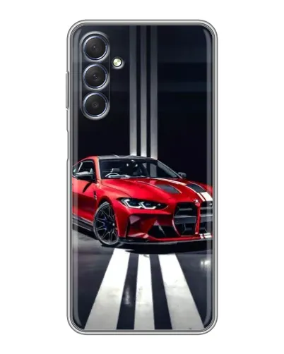 Чехол для Samsung Galaxy M54 (5G) с картинкой «Красная BMW на дороге» Чехол для Samsung Galaxy M54 (5G) с картинкой «Красная BMW на дороге»