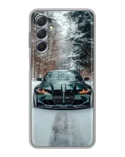 Чехол для Samsung Galaxy M54 (5G) с картинкой «BMW в зимнем лесу» Чехол для Samsung Galaxy M54 (5G) с картинкой «BMW в зимнем лесу»