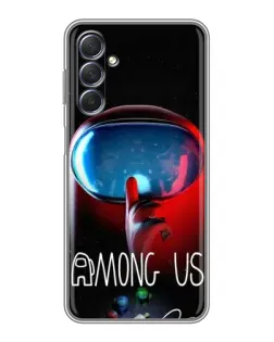 Чехол для Samsung Galaxy M54 (5G) с картинкой «Красный импостер — макро» Чехол для Samsung Galaxy M54 (5G) с картинкой «Красный импостер — макро»
