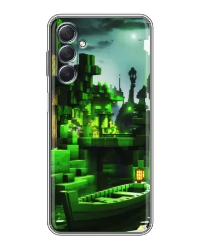 Чехол для Samsung Galaxy M54 (5G) с картинкой «Minecraft лесной пейзаж»