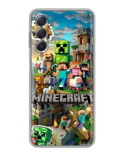 Чехол для Samsung Galaxy M54 (5G) с картинкой «Замок Minecraft»