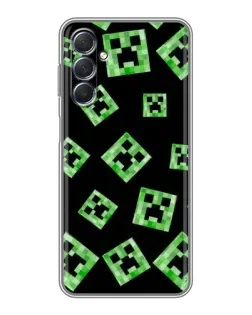 Чехол для Samsung Galaxy M54 (5G) с картинкой «Паттерн с криперами» Чехол для Samsung Galaxy M54 (5G) с картинкой «Паттерн с криперами»