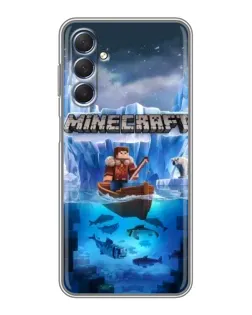 Чехол для Samsung Galaxy M54 (5G) с картинкой «Minecraft ледяной мир» Чехол для Samsung Galaxy M54 (5G) с картинкой «Minecraft ледяной мир»