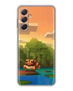 Чехол для Samsung Galaxy M54 (5G) с картинкой «Майнкрафт закат солнца» Чехол для Samsung Galaxy M54 (5G) с картинкой «Майнкрафт закат солнца»