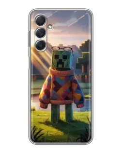 Чехол для Samsung Galaxy M54 (5G) с картинкой «Крипер в свитере» Чехол для Samsung Galaxy M54 (5G) с картинкой «Крипер в свитере»