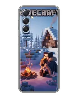 Чехол для Samsung Galaxy M54 (5G) с картинкой «Зимний Minecraft» Чехол для Samsung Galaxy M54 (5G) с картинкой «Зимний Minecraft»