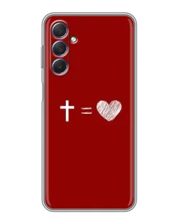 Чехол для Samsung Galaxy M54 (5G) с картинкой «Уравнение любви»