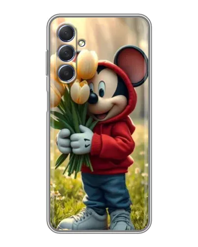 Чехол для Samsung Galaxy M54 (5G) с картинкой «Микки с тюльпанами» Чехол для Samsung Galaxy M54 (5G) с картинкой «Микки с тюльпанами»