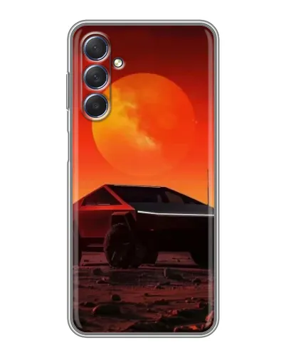 Чехол для Samsung Galaxy M54 (5G) с картинкой «Cybertruck на Марсе»
